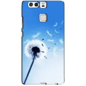 Силіконовий Чохол з кульбабками на Huawei P9 (Кульбабка на блакитному)