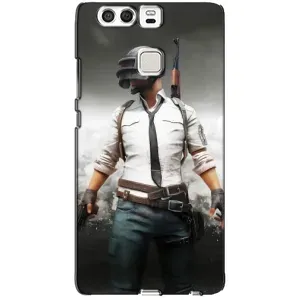 Силиконовый чехол с картинкой "Герой Pubg" на Huawei P9 (Пабг)