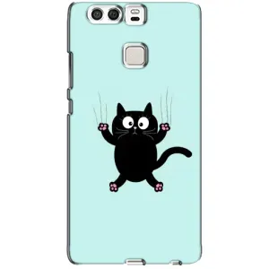Силиконовый чехол с котиком для Huawei P9 (Падающий кот)
