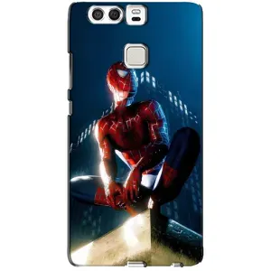 Чехол Супергерой Человека Паука на Huawei P9 (Паук на доме)
