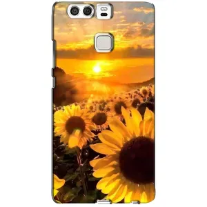 Чохол з Квітами для Huawei P9 (поле соняшників)