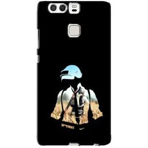 Силиконовый чехол с картинкой "Герой Pubg" на Huawei P9 (Пубг мен)