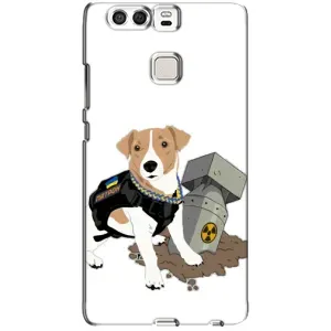 Чехол с принтом Собаки Патрон для Huawei P9 (Пёс Патрон с ракетой)