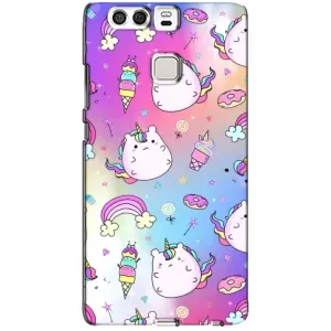 Чехол Unicorn на Huawei P9 (Радуга и Единорог)