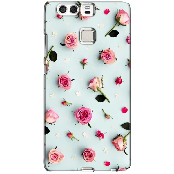 Чехол с рисунком «Разные цветы» для Huawei P9