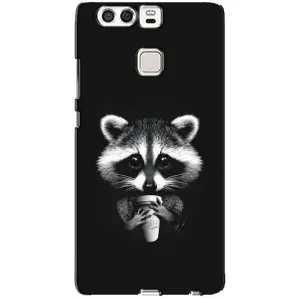 Силиконовый Чехол с Енотами на Huawei P9 (С кофем)