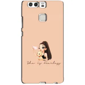 Силіконовый Чохол на Huawei P9 з картинкой Модных девушек (З собакою)