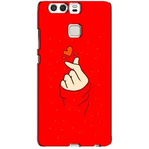 Чохол (Знак сердечка) для Huawei P9 (Сердечко на червоному)