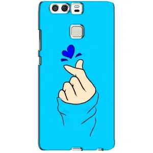 Чохол (Знак сердечка) для Huawei P9 (Сердечко на синоьому)