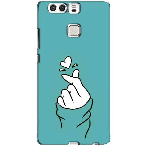 Чехол с рисунком «Сердечко на бирюзовом» для Huawei P9 Чехол с рисунком «Сердечко на бирюзовом» для Huawei P9