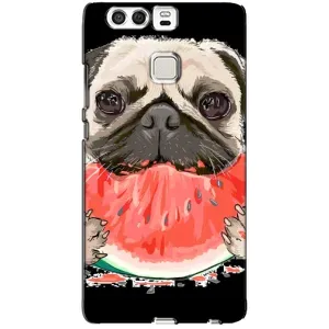 Чехол (ТПУ) Милые собачки для Huawei P9 (Смешной Мопс)