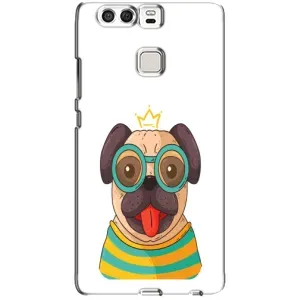 Бампер для Huawei P9 с картинкой "Песики" (Собака Король)