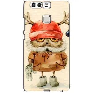Чехлы с принтом СОВЫ для Huawei P9 (Сова в шапке)
