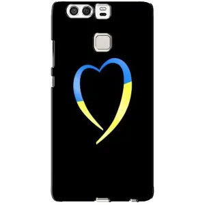Силиконовый Чехол на Huawei P9 (Я-Украина) (Украинское сердце)