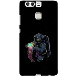 Силиконовый Чехол с принтом "Космонавты" на Huawei P9 (В руках земля)