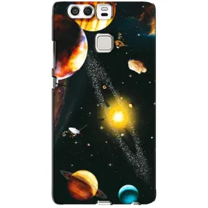 Чехол (ТПУ) с планетами на Huawei P9 (Вид с космоса)