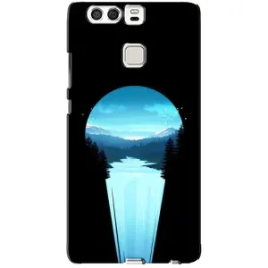 Летний Чехол на Huawei P9 (Синий Водопад)