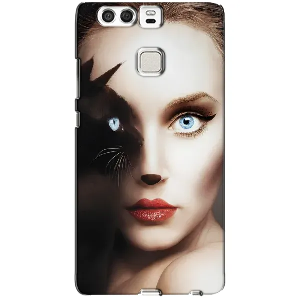 Чехол с рисунком «Женщина кошка» для Huawei P9 Чехол с рисунком «Женщина кошка» для Huawei P9