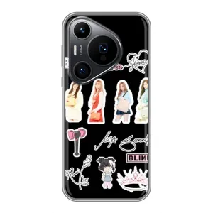 Чехлы с картинкой для Huawei Pura 70 PRO (Арт блэкпинг)