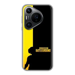 Чехол (TPU) с картинкой "Лого Пабг" на Хuawei Пюра 70 ПРО (Battlegrounds)