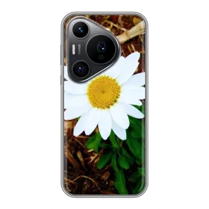 Чехол с ромашками на Huawei Pura 70 PRO (Белая ромашка)
