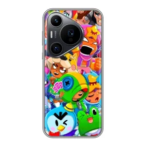 Силиконовый Чехол на Huawei Pura 70 PRO с картинкой Brawl Stars (Brawl-Stars)