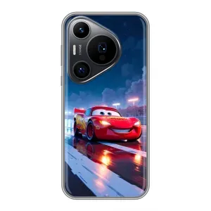 Чехол с принтом Маквин для Huawei Pura 70 PRO (Ночной Маквин Тачки)