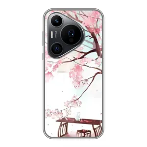 Чехол с принтом САКУРЫ на Huawei Pura 70 PRO (Чайная церемония)