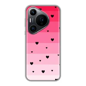 Чехлы с тематикой "Маленькие Сердечки" на Huawei Pura 70 PRO (Чорные сердечки)