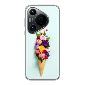 Чехлы с тематикой "ЦВЕТЫ" на Huawei Pura 70 PRO (Цветок-мороженное)