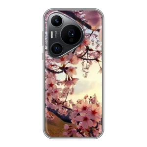 Чехол с принтом САКУРЫ на Huawei Pura 70 PRO (Цветущая сакура)