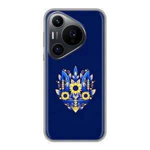 Чехол Укр Символика для Huawei Pura 70 PRO (Цветущий Герб)