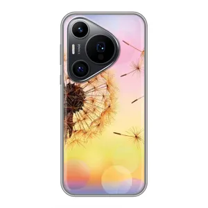 Силиконовый Чехол с одуванчиками на Huawei Pura 70 PRO (Цветок-одуванчик)