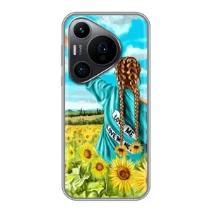Чехол Стильные девушки на Huawei Pura 70 PRO (Девушка на поле)