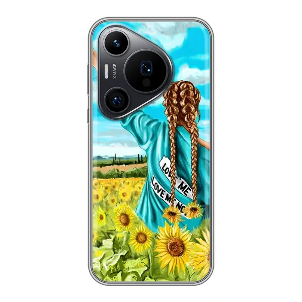 Чехол с рисунком «Девушка на поле» для Huawei Pura 70 PRO Чехол с рисунком «Девушка на поле» для Huawei Pura 70 PRO
