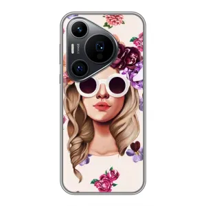 Чехол с картинкой Модные Девчонки Huawei Pura 70 PRO (Девушка в очках)