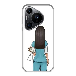 Силиконовый бампер (Работники) на Huawei Pura 70 PRO (Доктор)