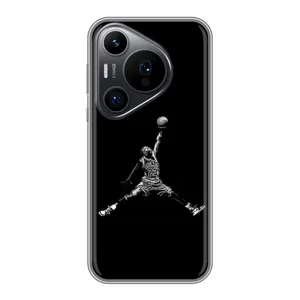 Силиконовый Чехол Nike Air Jordan на Хuawei Пюра 70 ПРО (Джордан)