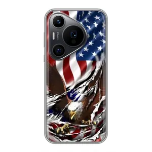 Чехол Флаг USA для Huawei Pura 70 PRO (Флаг USA)