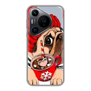 Бампер для Huawei Pura 70 PRO с картинкой "Песики" (Грустная собака)