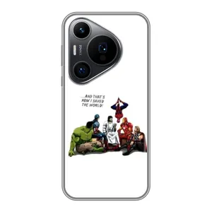 Чехлы для Huawei Pura 70 PRO (Для Христиан) (Иисус супергерой)