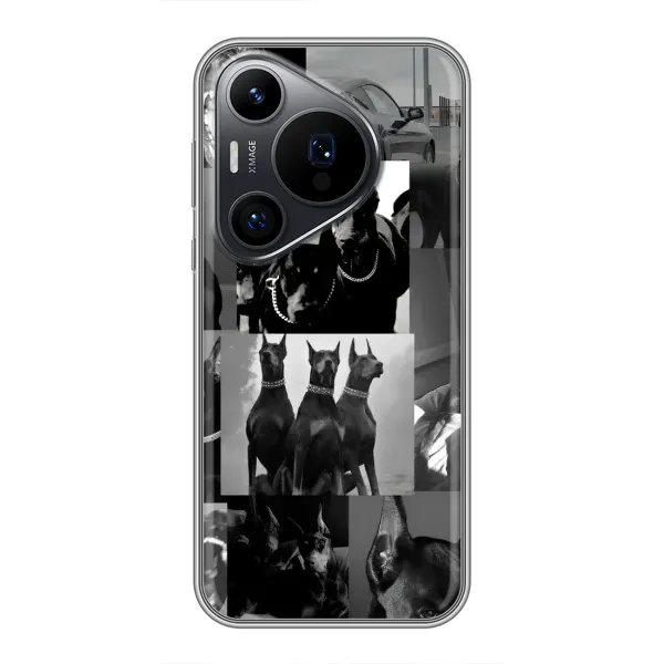 Чехол с рисунком «Коллаж Доберман» для Huawei Pura 70 PRO Чехол с рисунком «Коллаж Доберман» для Huawei Pura 70 PRO