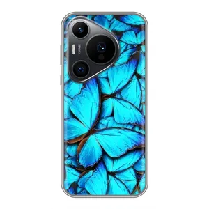 Силиконовый бампер с картинкой животных для Huawei Pura 70 PRO (Крылья бабочек)