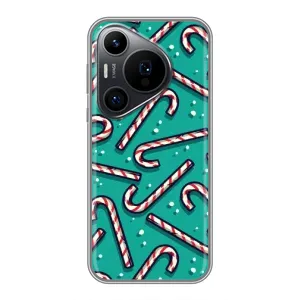 Силиконовый бампер на рождество для Huawei Pura 70 PRO (Леденцы)