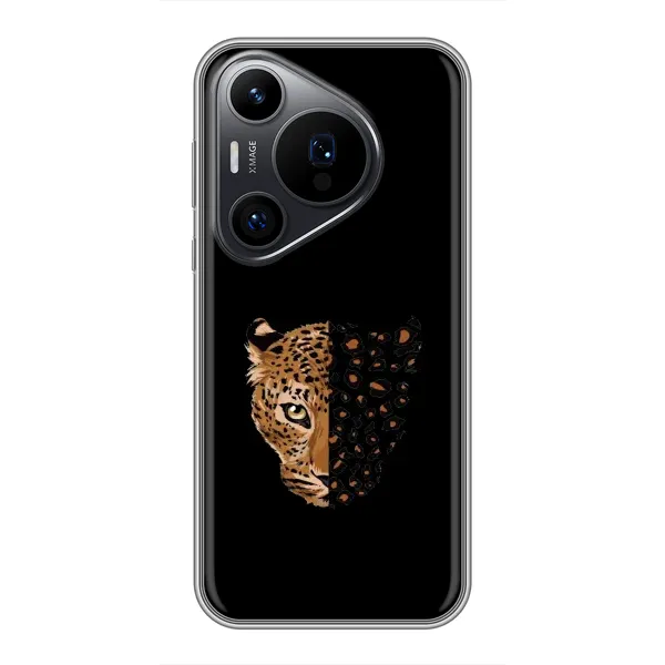 Чехол с рисунком «Леопард на черном» для Huawei Pura 70 PRO Чехол с рисунком «Леопард на черном» для Huawei Pura 70 PRO
