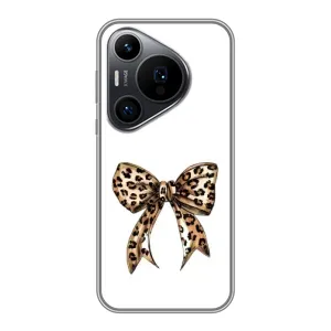 Чехол банты для Huawei Pura 70 PRO (Леопардовый принт)
