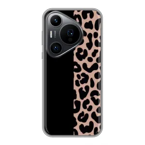 Чехол с леопардовым принтом на Huawei Pura 70 PRO (Леопардовый фон)
