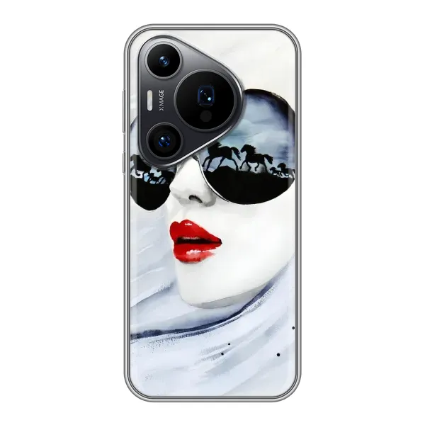 Чехол с рисунком «Любительница коней» для Huawei Pura 70 PRO Чехол с рисунком «Любительница коней» для Huawei Pura 70 PRO