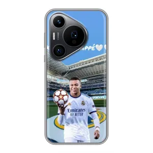 Чехол (TPU) с Футболистом на Huawei Pura 70 PRO (Mbappe Real)