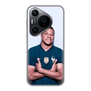 Чехол (TPU) с Футболистом на Huawei Pura 70 PRO (Мбаппешичка)